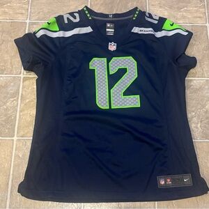 NFL Women's Navy Seahawks Jersey Fan #12 Size XL